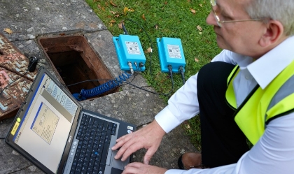 man using fcs equipment