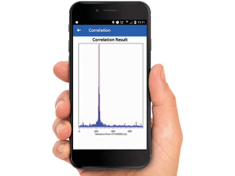 correlation result screen