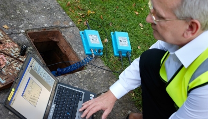 man using fcs equipment