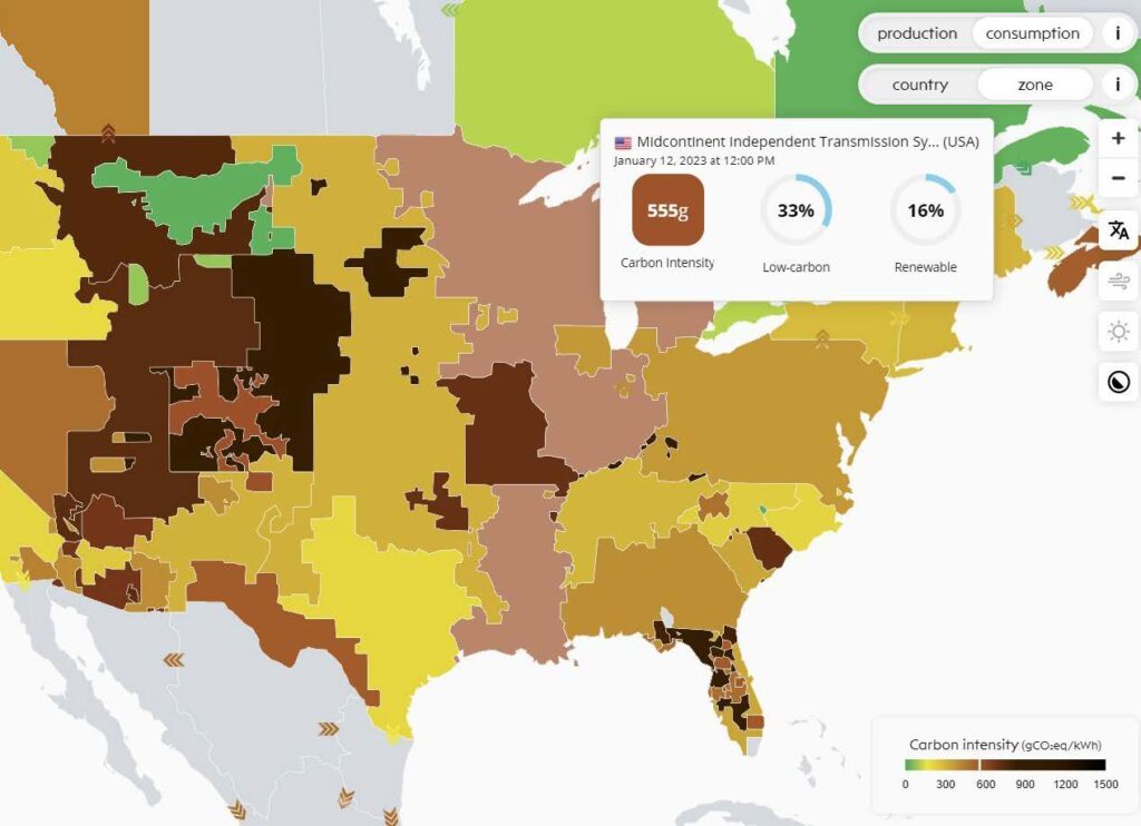 Carbon Intensity, Real Loss