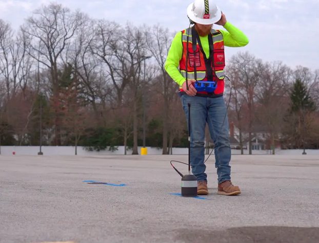 ‍GPRS project manager pinpoints exact location of subsurface water leak with FCS’ elephant foot.
